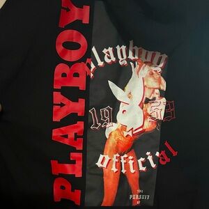 NWT Sz SMALL (unisex) PLAYBOY HOODIE SWEATSHIRT PULLOVER